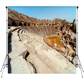 Ancient Side Amphitheatre Fleece Backdrop