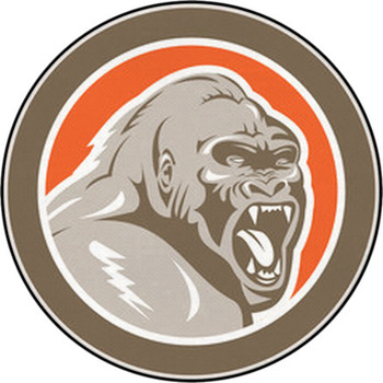 https://www.visionbedding.com/images/theme/angry-gorilla-head-circle-retro-round-rug-68501303.jpg