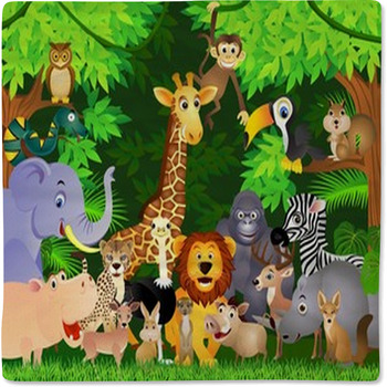 Animal Cartoon Baby Blanket