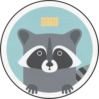 Animal Set. Portrait In Flat Graphics - Round Rug