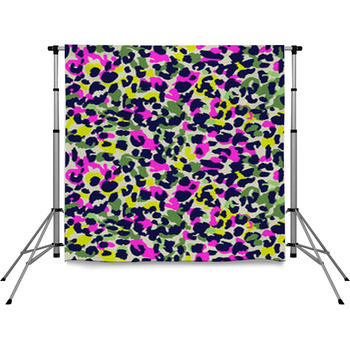 Animal Spots Camouflage ~ Seamless  Pole Pocket Backdrop