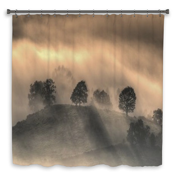 Arboles Entre Brumas Shower Curtain