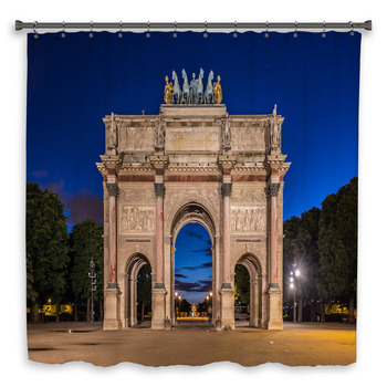 Arc De Triomphe Du Carrousel At Tuileries  Shower Curtain