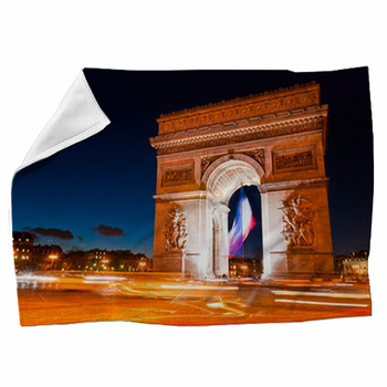 Arc De Triomphe Paris Fleece Blanket