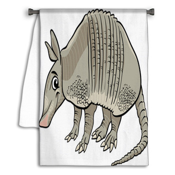 Armadillo Animal Cartoon Illustration Towel