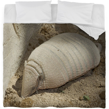 Armadillo Fleece Bed Blanket