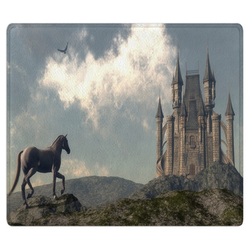 Arriving At The Castle - 3D Render Bath Mat