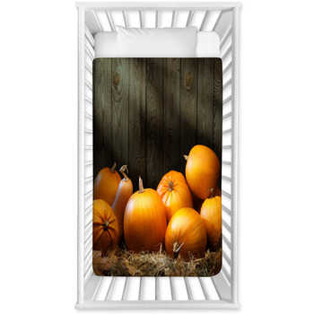 Art Autumn Pumpkin Thanksgiving Baby Crib Comforter