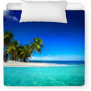 Art  Beautiful Seaside View  Background Toddler Duvet