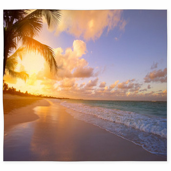 Art Beautiful Sunrise Over The Custom Size Floor Mat