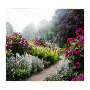 Art Flowers In The Morning In An Custom Size Floor Mat
