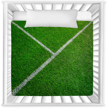 Artificial Football Field Detail Baby Crib Comforter