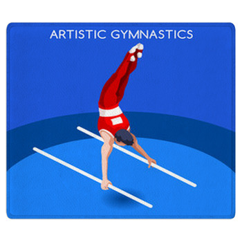 Artistic Gymnastics Parallel Bars Summer Games Bath Mat