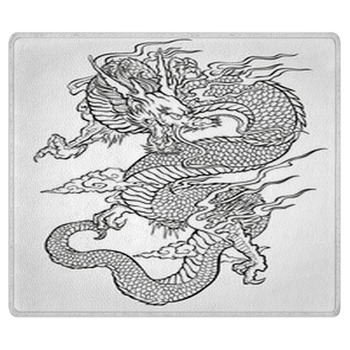 Asian Dragon Tattoo Area Rug
