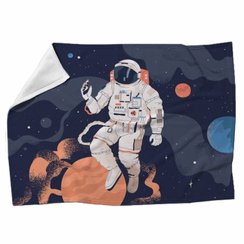 Astronaut Fleece Blanket Throws | Free Personalization