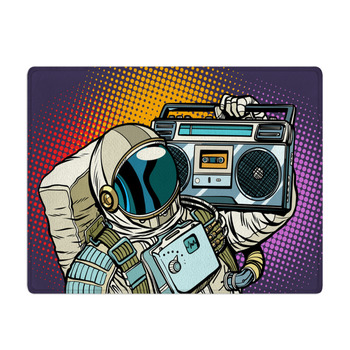 Astronaut With Boombox Audio And Music Bath Mat