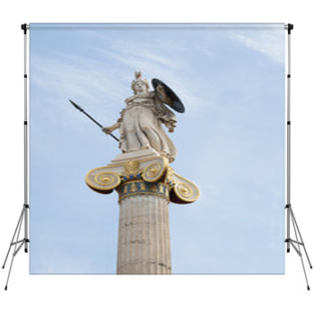 Athena, Ancient Greeks' Goddess Of  Custom Size Backdrop