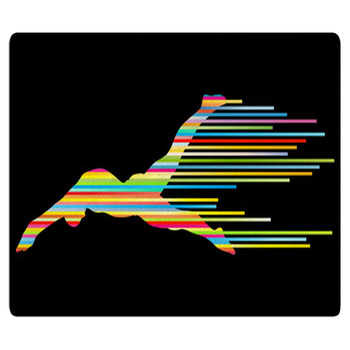 Athlete Man Swimmer Jumping Vector Background Area Rug