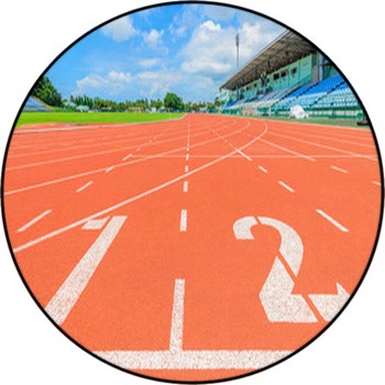 Athletics Track Round Rug
