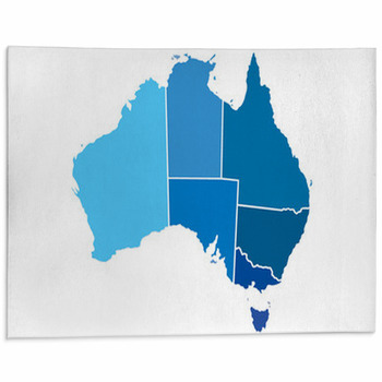 Australia Map Area Rug