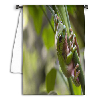 Australian Green Tree Frog Towel