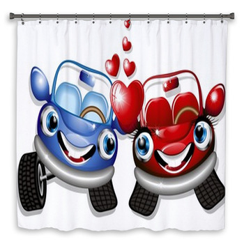 Cartoon Shower Curtains Mats Towels Personalize