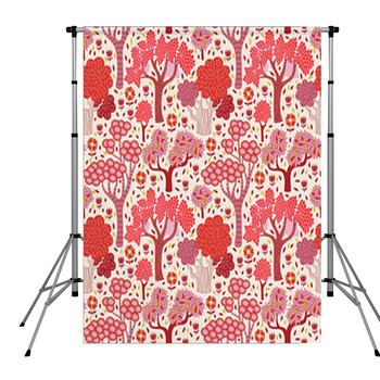 Autumn Seamless Pattern Pole Pocket Backdrop