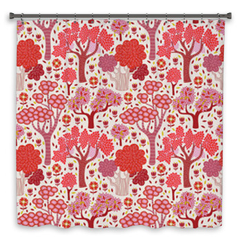 Autumn Seamless Pattern Shower Curtain