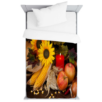 Autumnal Fruits And Vegetables. Toddler Duvet