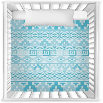 Aztec Background Baby Crib Comforter
