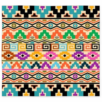 Aztec Background Custom Size Floor Mat