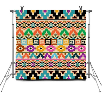 Aztec Background Fleece Backdrop