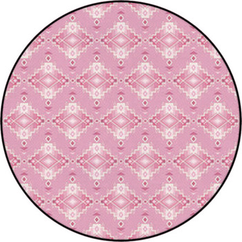 Aztec Seamless Pattern. Round Rug