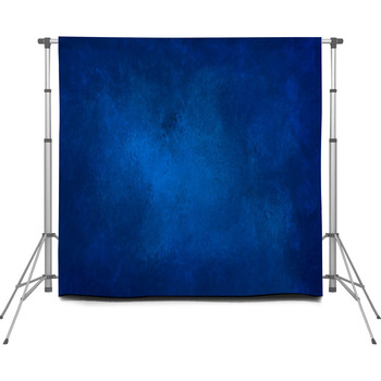 Azure Blue Background With Grunge Custom Size Backdrop