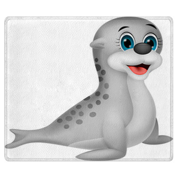 Baby Seal Cartoon Bath Mat