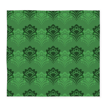 Background - Emerald Flowers Custom Size Floor Mat