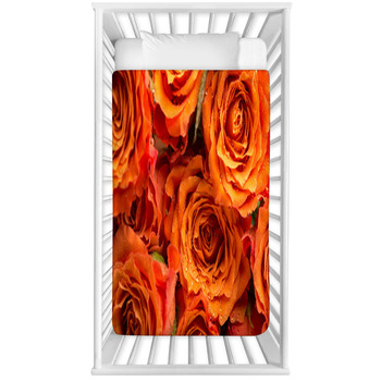 Background Texture Of Romantic Baby Crib Comforter