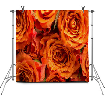 Background Texture Of Romantic Orange Fleece Backdrop