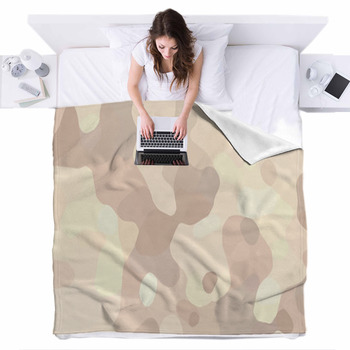 Background With Faint Texture And Fleece Bed Blanket