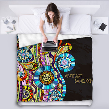 Mexican Style Fleece Blanket Throws Free Personalization