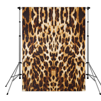 Background With Leopard Texture Pole Pocket Backdrop
