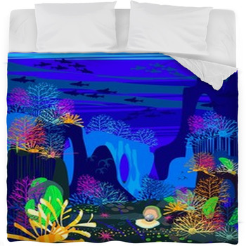 Background With The Underwater Fleece Bed Blanket