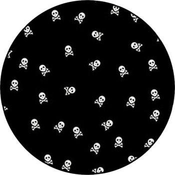 Background With White Skulls On Back Round Rug