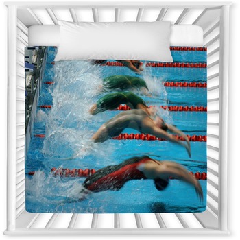Backstroke Start Baby Crib Comforter
