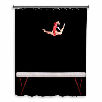 Balance Beam Custom Size Shower Curtain