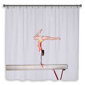Balance Beam Custom Size Shower Curtain