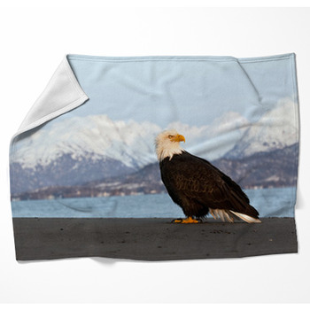Bald Eagle 39 Woven Throw Blanket