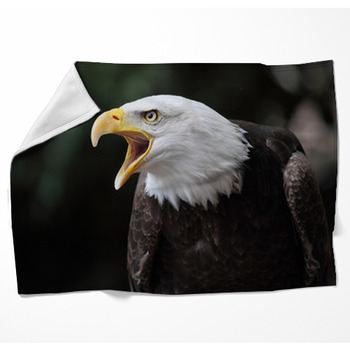 Bald Eagle Woven Throw Blanket