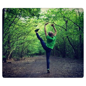 Ballerina Sport Forest Gymnastics Exercise Bath Mat