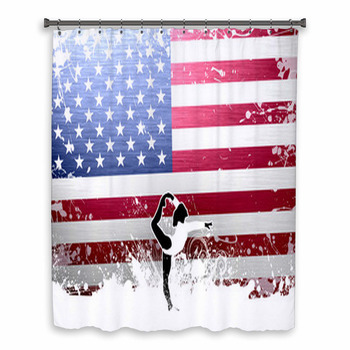 Ballet Or Gymnastic Custom Size Shower Curtain
